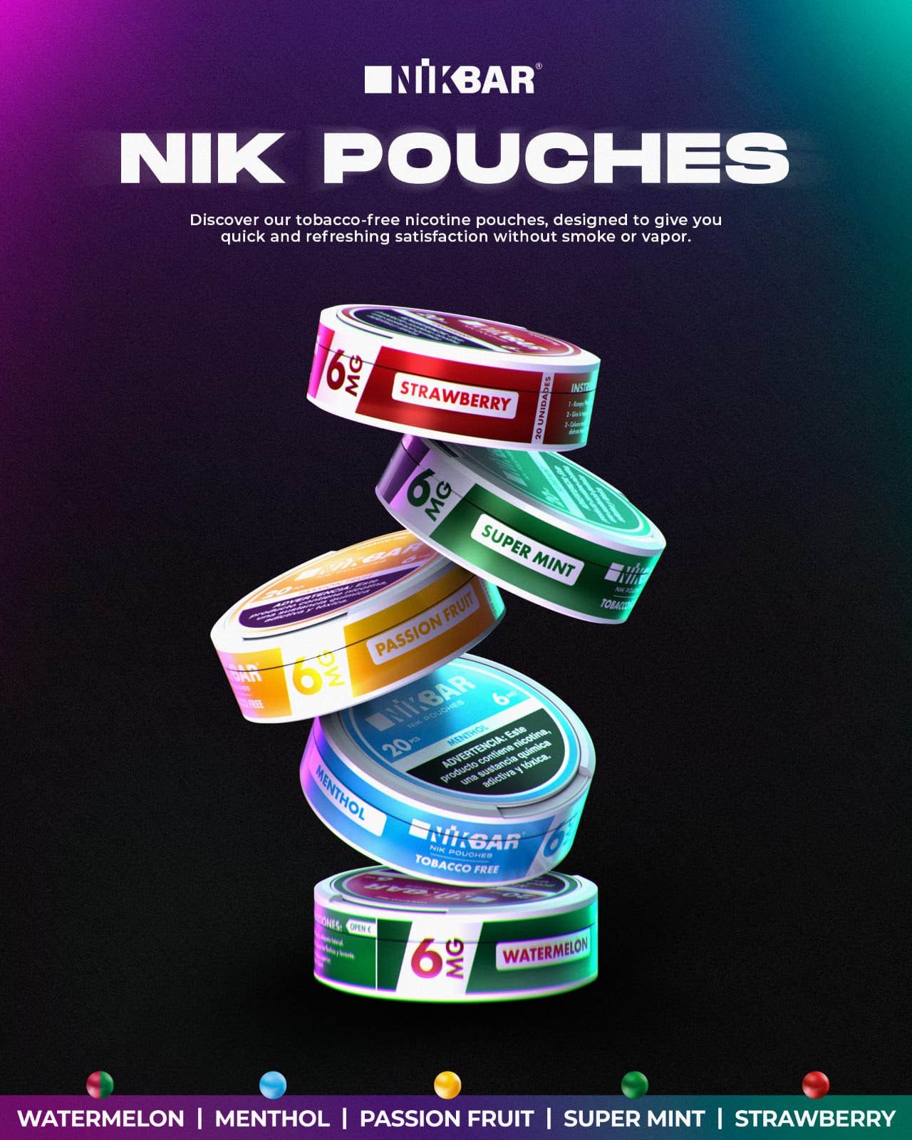 NIK Pouches | Super Mint 6mg