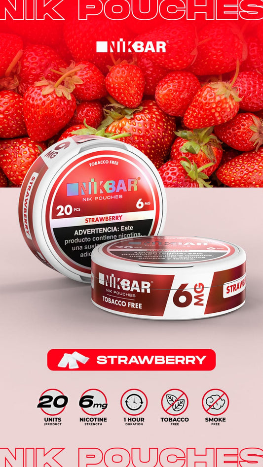 NIK Pouches | Strawberry 6mg