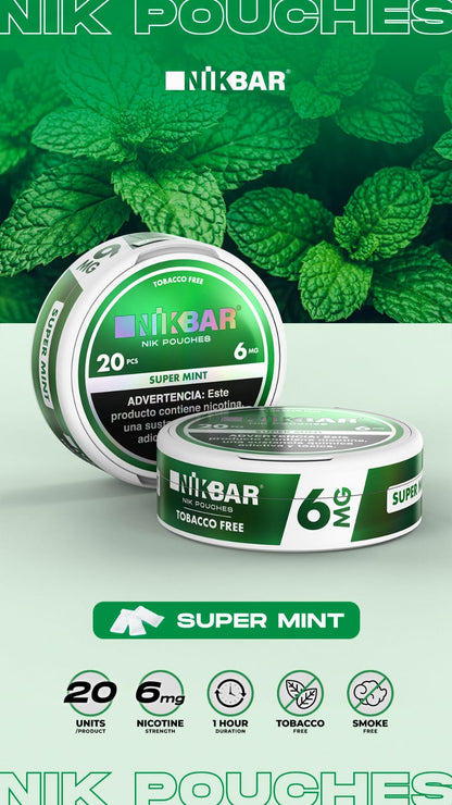 NIK Pouches | Super Mint 6mg